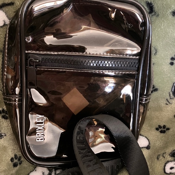 Brixton Glossy Transparent Black Belt/Crossbody Bag - Picture 2 of 8